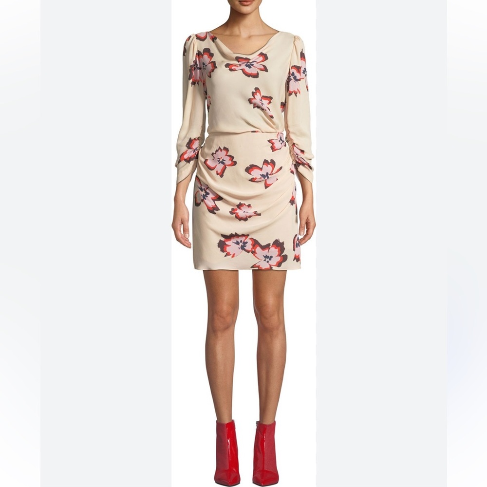 A.L.C floral silk mini dress size S